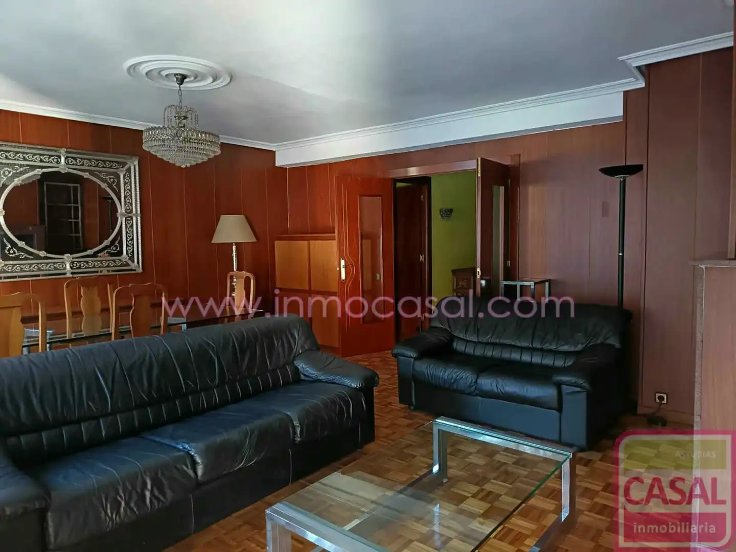 Living room of Flat for sale in Langreo  with Heating, Storage room and Furnished