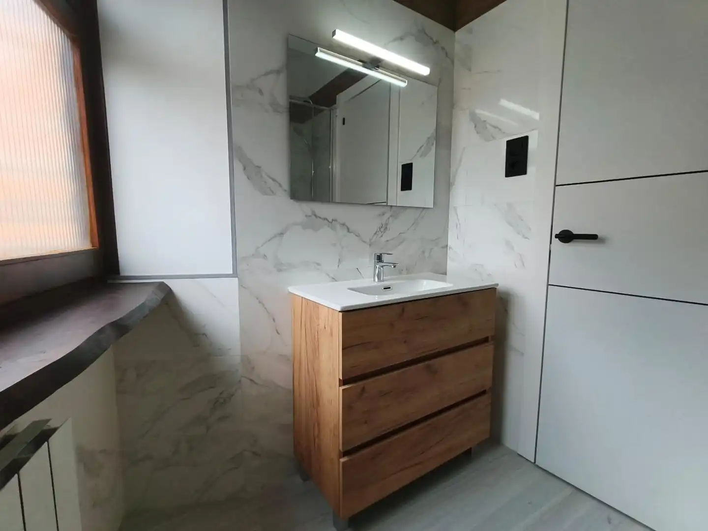 Badezimmer von Wohnung zum Verkauf in Manresa mit Heizung