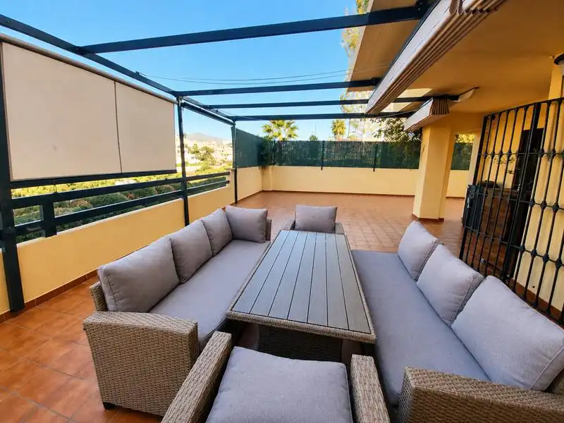 Terrace of Flat for sale in Estepona  with Air Conditioner, Heating and Private garden