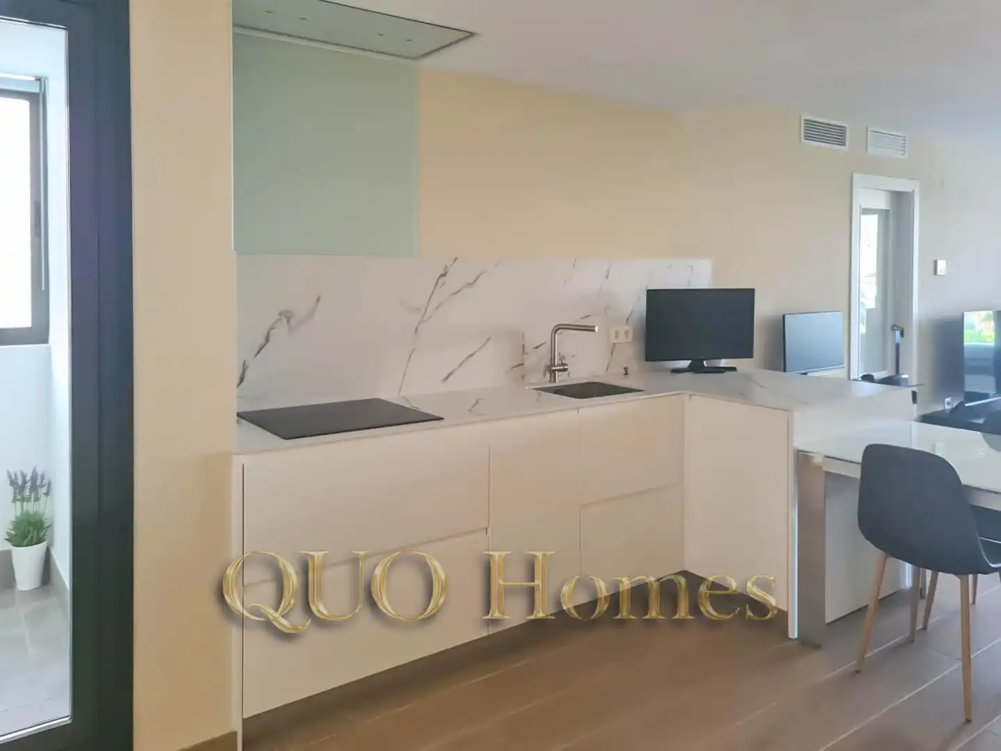 Kitchen of Flat for sale in Jerez de la Frontera  with Air Conditioner, Storage room and Balcony
