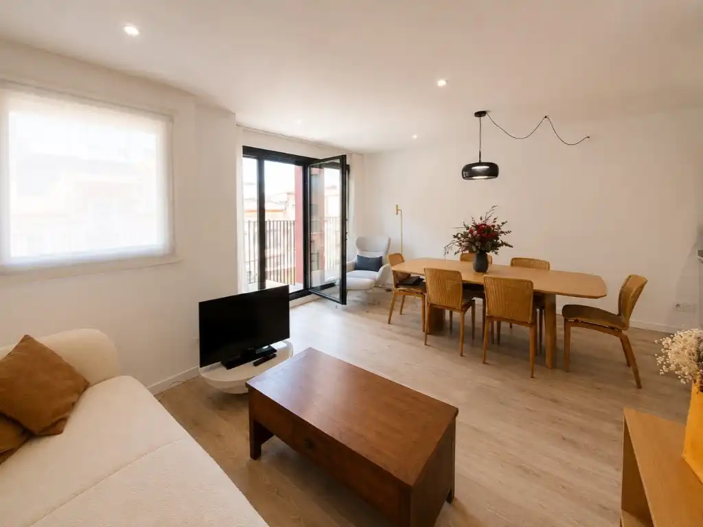 Sala d'estar de Pis en venda en Vilafranca del Penedès amb Aire condicionat, Forn i Balcó