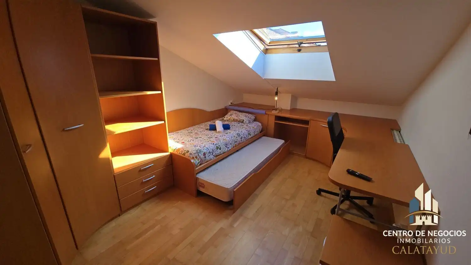 Schlafzimmer von Wohnung zur untervermieten in Calatayud mit Klimaanlage, Heizung und Parkett