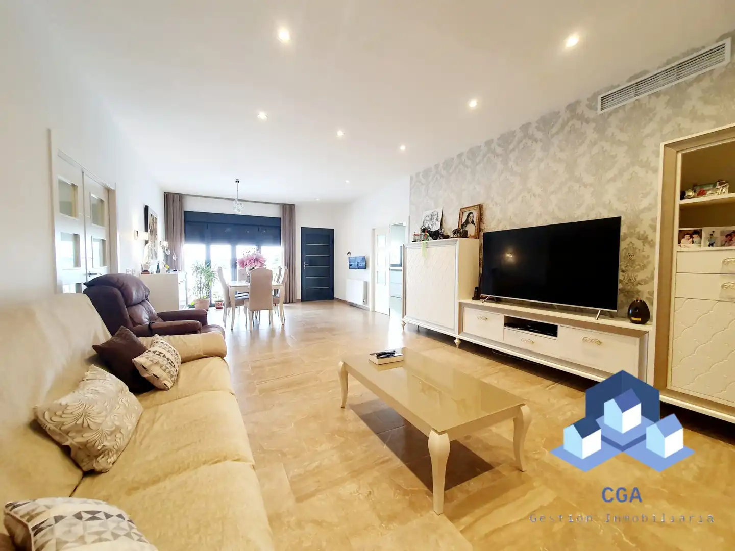 Sala de estar de Casa o chalet en venta en Lorca con Aire acondicionado, Calefacción y Jardín privado