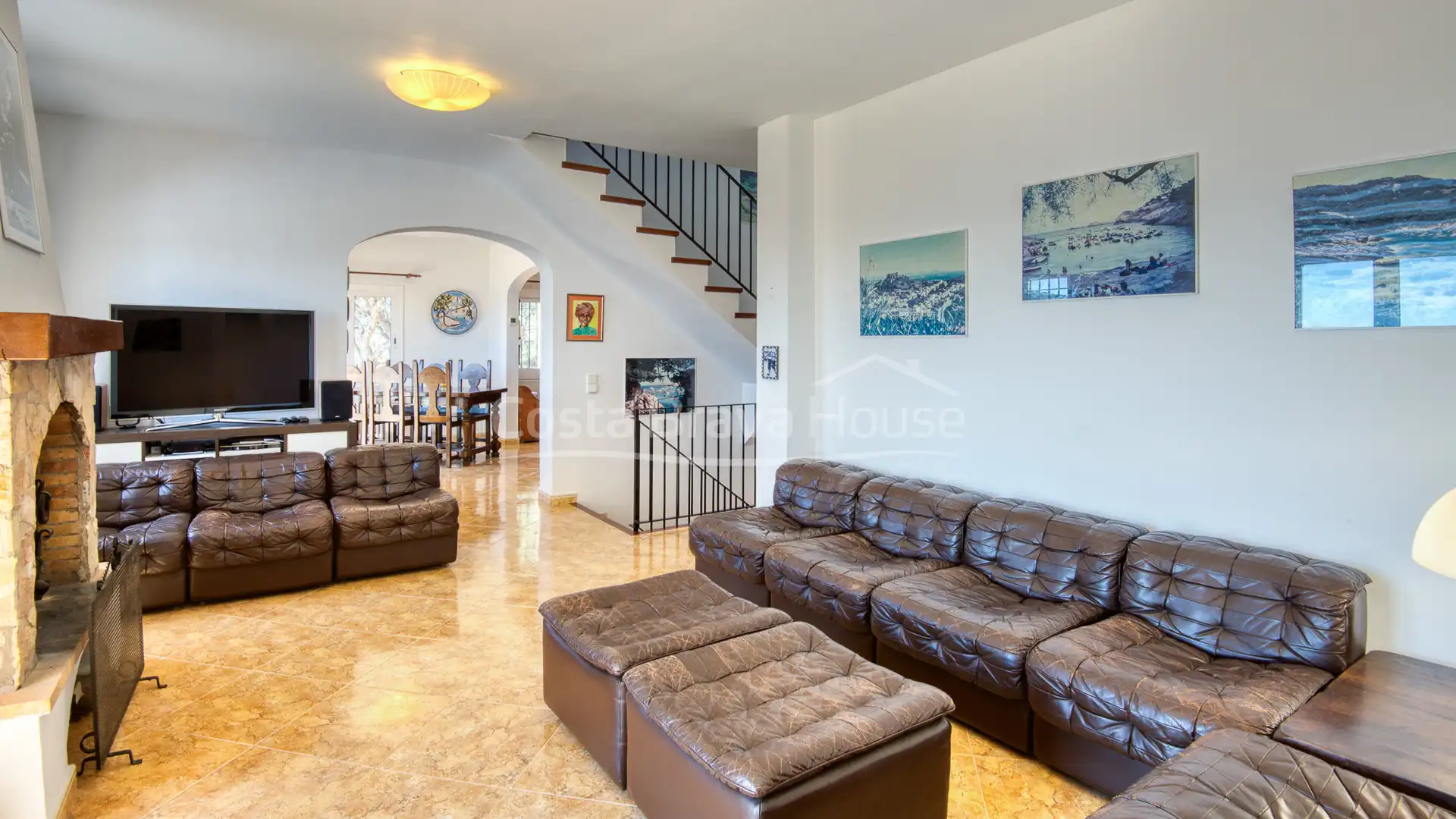 Sala d'estar de Casa o xalet en venda en Begur amb Calefacció, Jardí privat i Terrassa