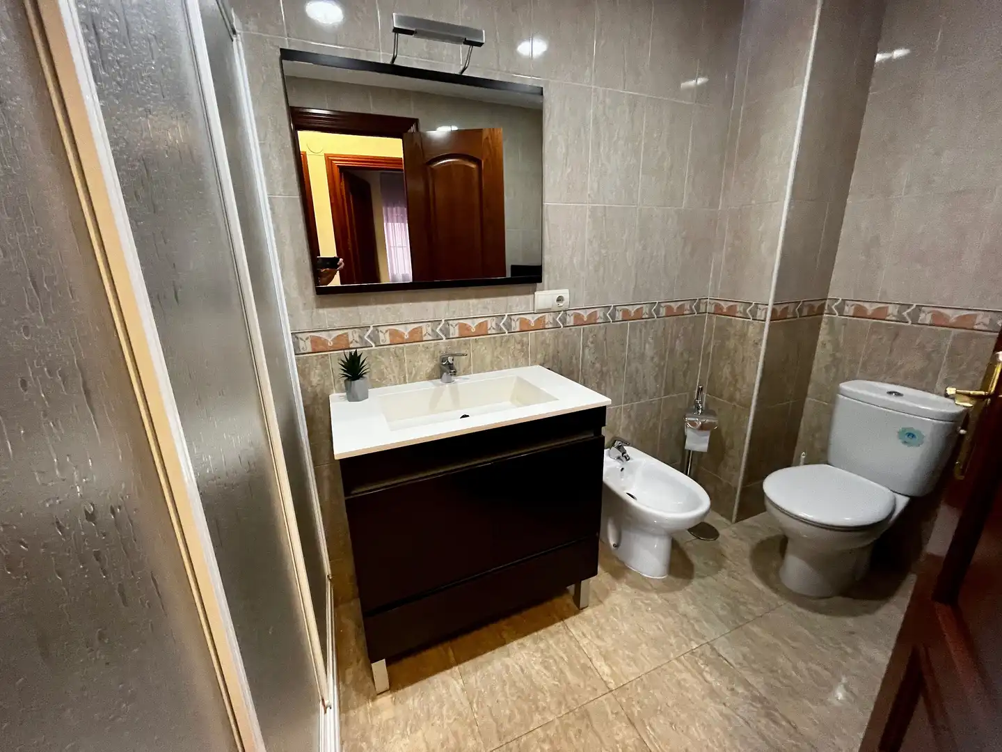 Baño de Piso de alquiler en Granada con Aire acondicionado, Terraza y Amueblado