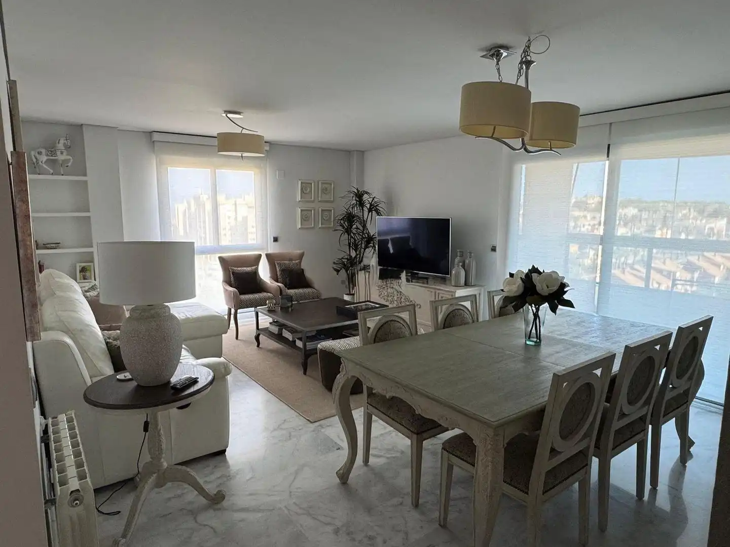 Living room of Flat for rent in Alicante / Alacant  with Air Conditioner, Heating and Terrace
