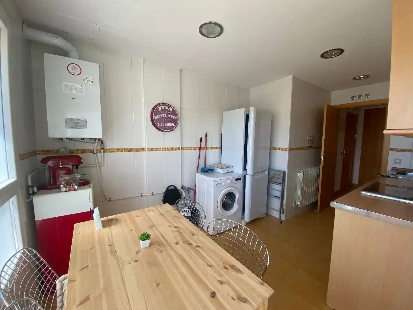 Küche von Wohnung zur Miete in Las Rozas de Madrid mit Klimaanlage, Privatgarten und Parkett