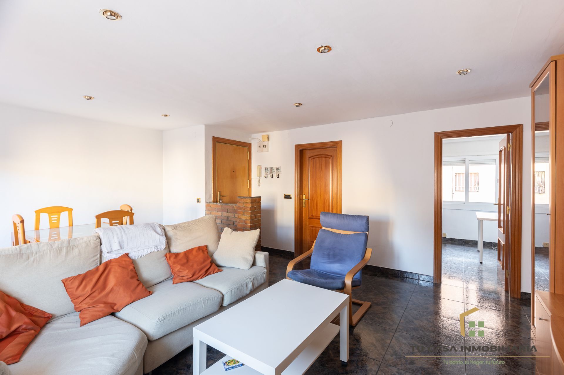 Living room of Flat for sale in Badalona  with Air Conditioner