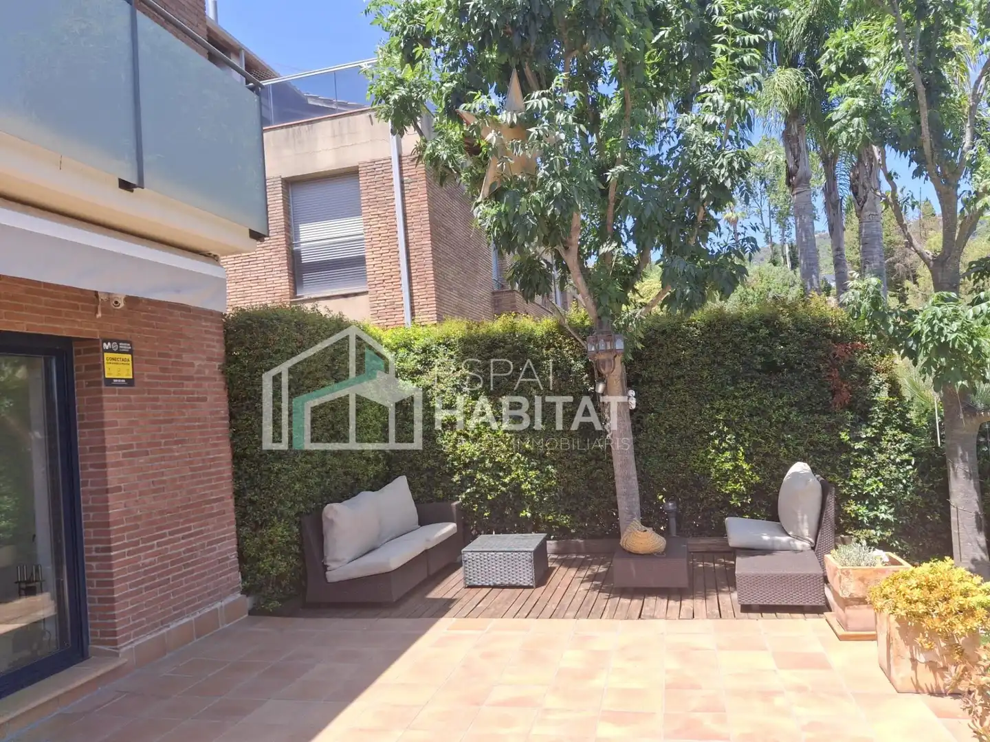 Terrassa de Casa adosada de lloguer en Cabrils amb Calefacció, Jardí privat i Parquet