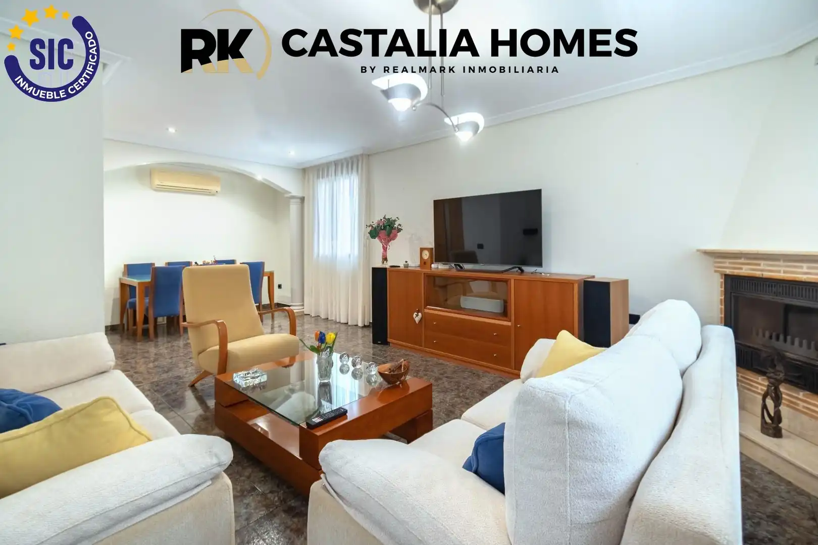 Sala de estar de Casa o chalet en venta en Burriana / Borriana con Aire acondicionado, Calefacción y Terraza