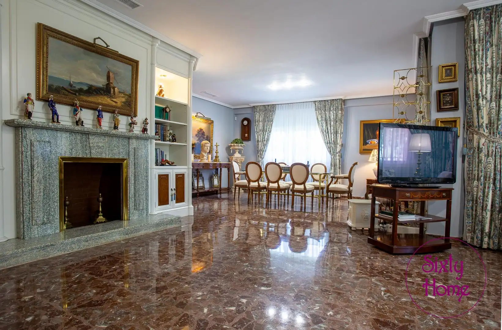 Sala d'estar de Casa o xalet en venda en Zaragoza amb Aire condicionat, Calefacció i Jardí privat