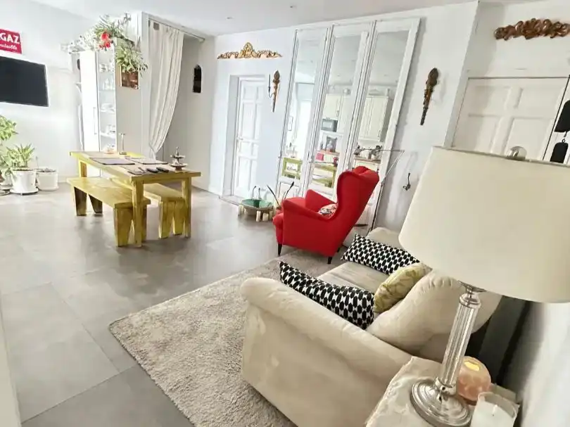 Sala de estar de Piso para compartir en Madrid con Amueblado