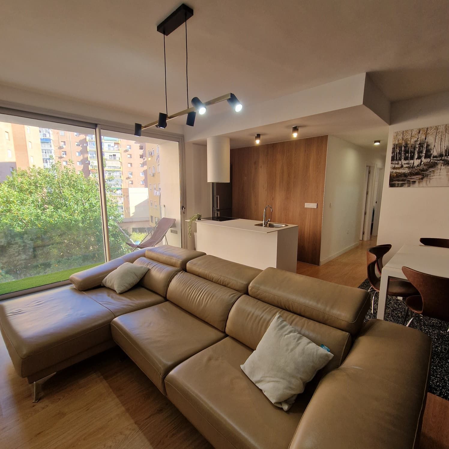 Living room of Flat for sale in Málaga Capital  with Air Conditioner, Storage room and Furnished