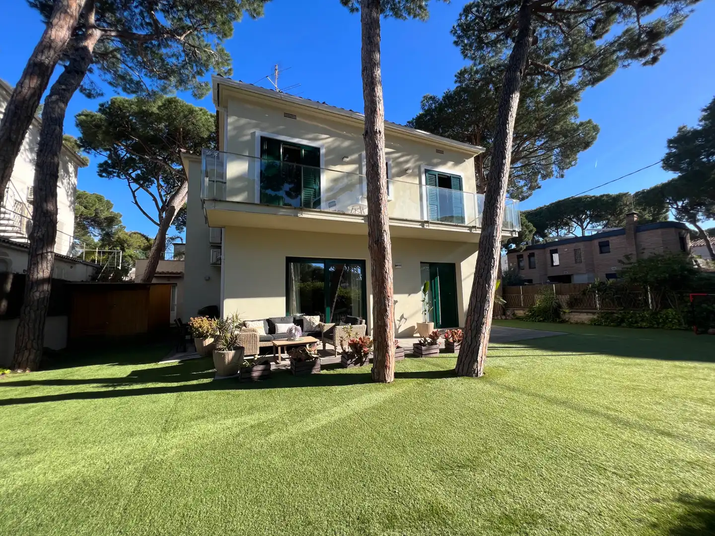 Garden of Houses for rent in Castelldefels  with Air Conditioner, Heating and Private garden