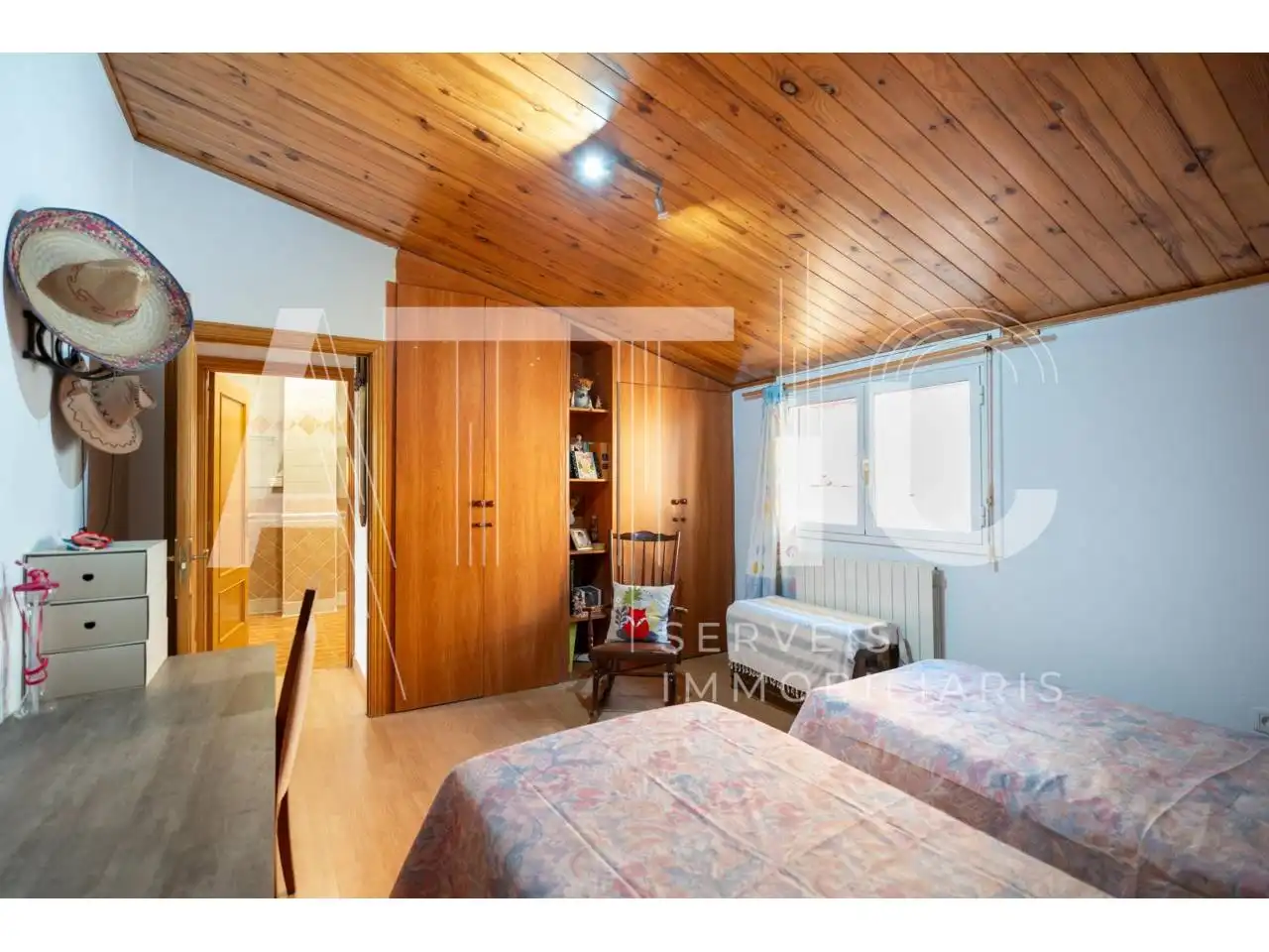 Schlafzimmer von Maisonette zum Verkauf in Sabadell mit Klimaanlage, Heizung und Terrasse