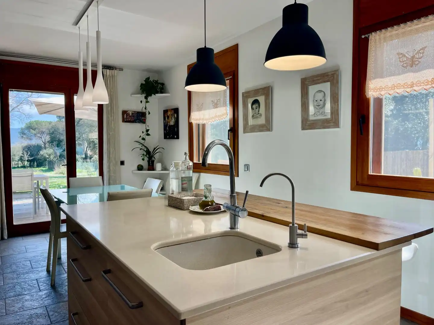 Kitchen of Houses for sale in Sant Antoni de Vilamajor  with Air Conditioner, Heating and Private garden