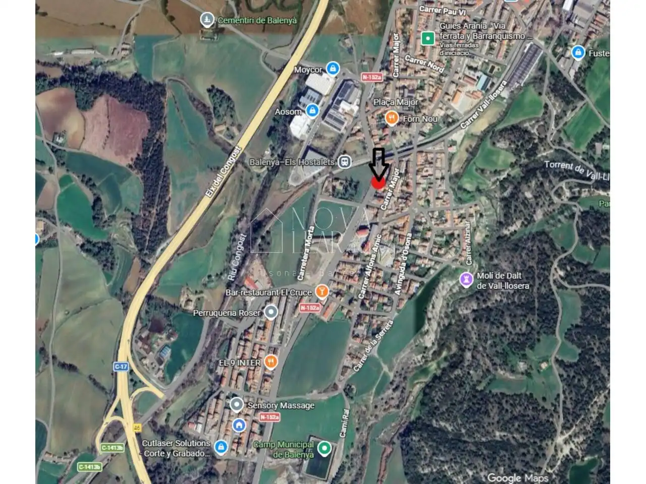 Außenansicht von Wohnung zum Verkauf in Balenyà mit Heizung und Balkon