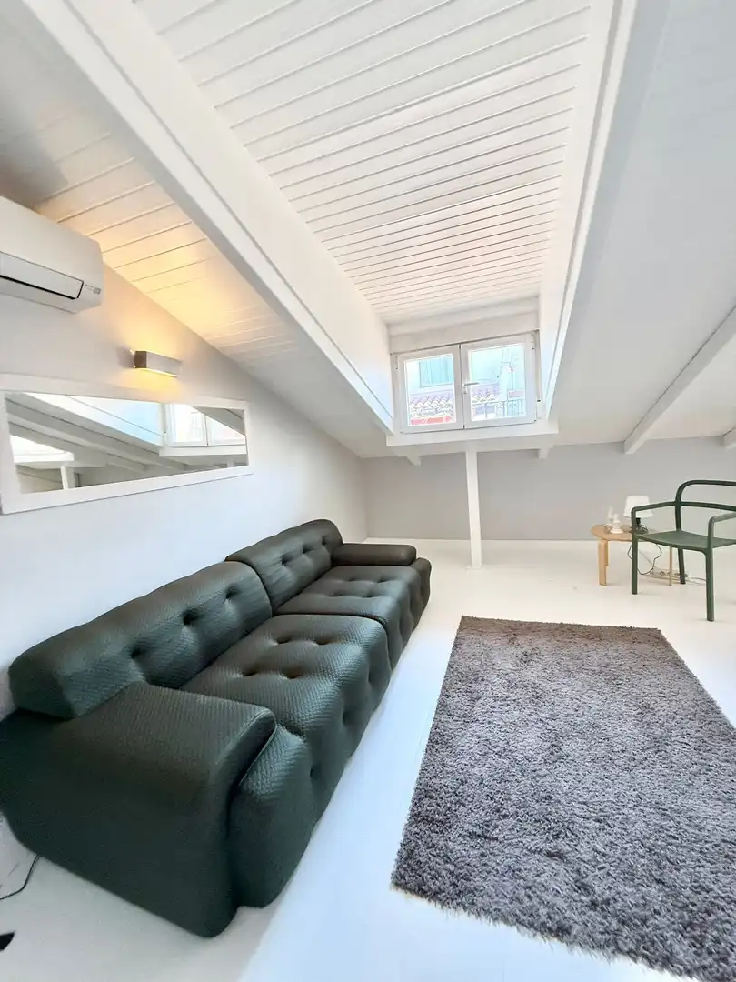 Living room of Duplexes for rent in Madrid  with Air Conditioner, Heating and Furnished
