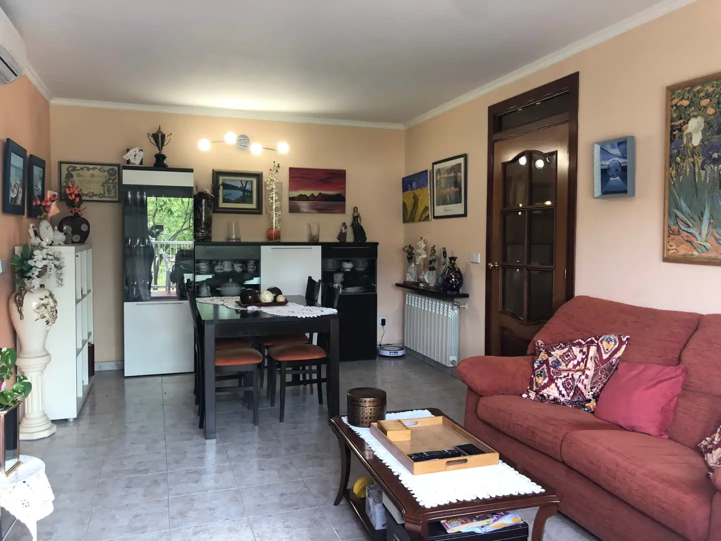 Sala d'estar de Pis en venda en Figueres amb Aire condicionat, Calefacció i Moblat