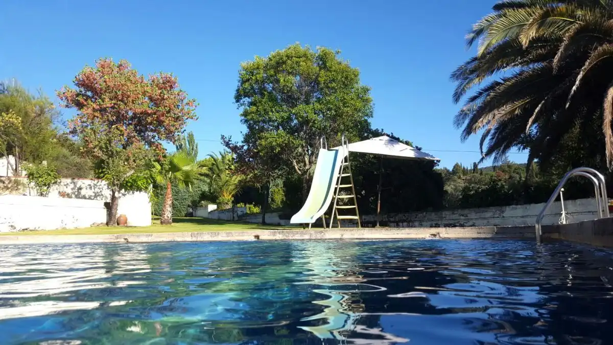 Swimming pool of Houses for sale in Plasencia  with Storage room