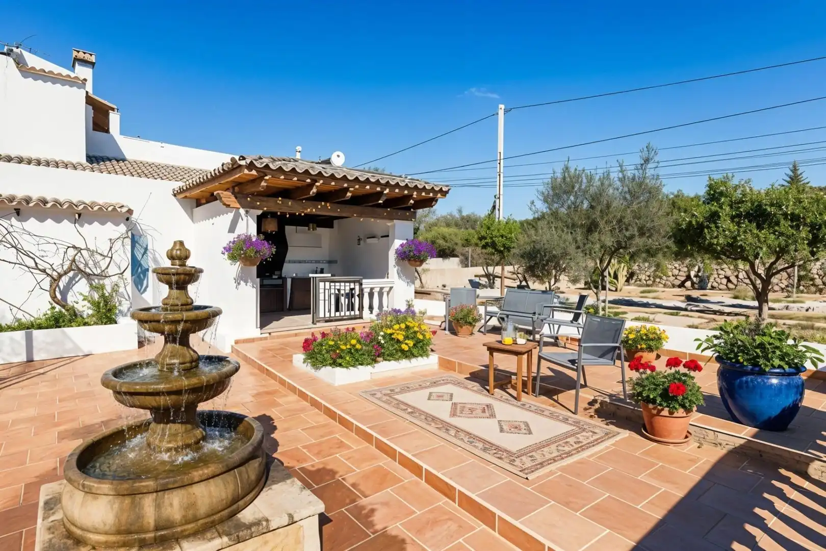 Terraza de Finca rústica en venta en  Palma de Mallorca con Aire acondicionado, Calefacción y Jardín privado