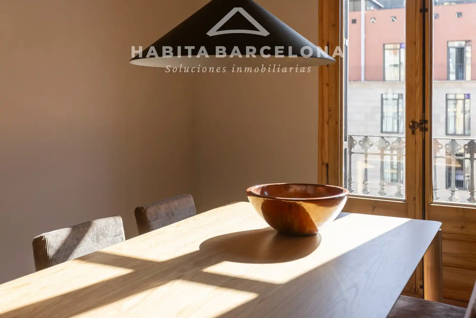 Esszimmer von Wohnung zur Miete in Barcelona mit Klimaanlage, Heizung und Parkett