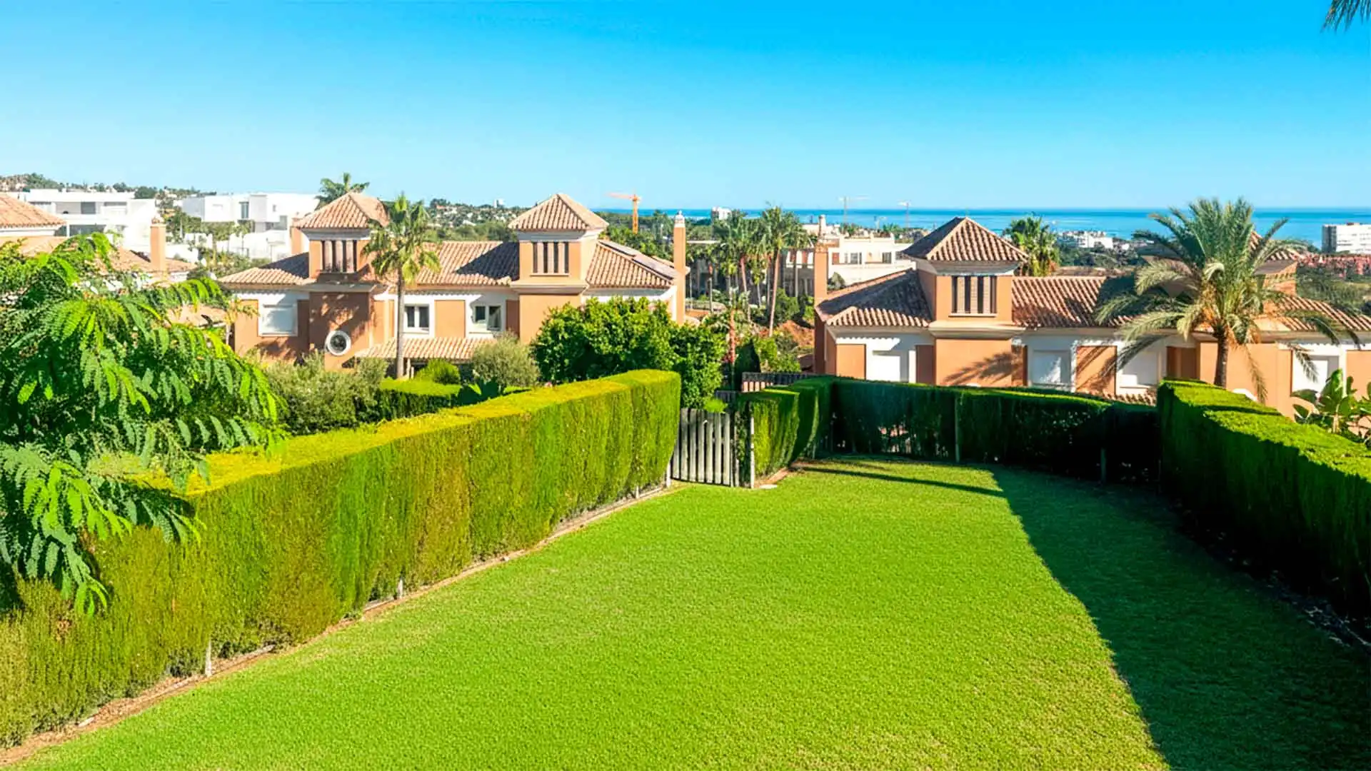 Jardí de Casa adosada en venda en Marbella amb Aire condicionat, Jardí privat i Terrassa