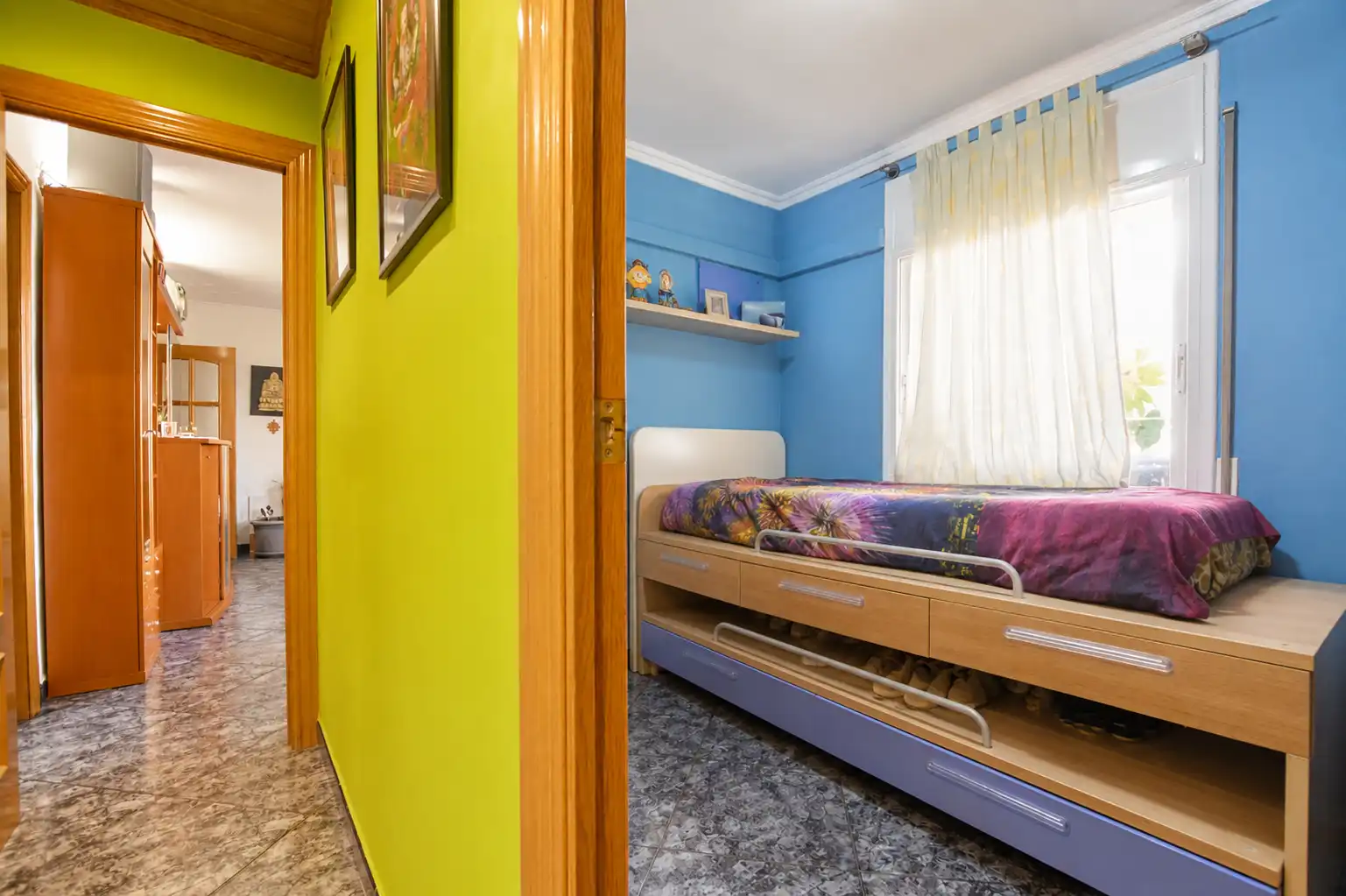 Bedroom of Flat for sale in Santa Coloma de Gramenet  with Air Conditioner and Terrace