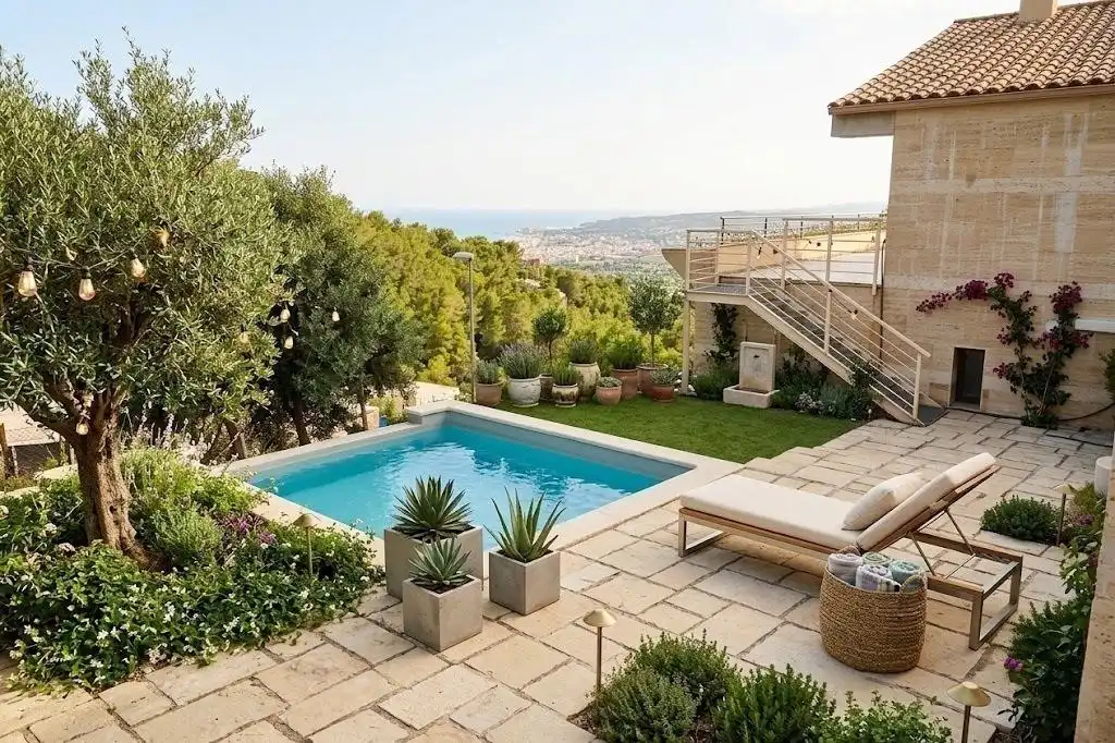 Terraza de Casa o chalet en venta en Sitges con Aire acondicionado, Calefacción y Jardín privado