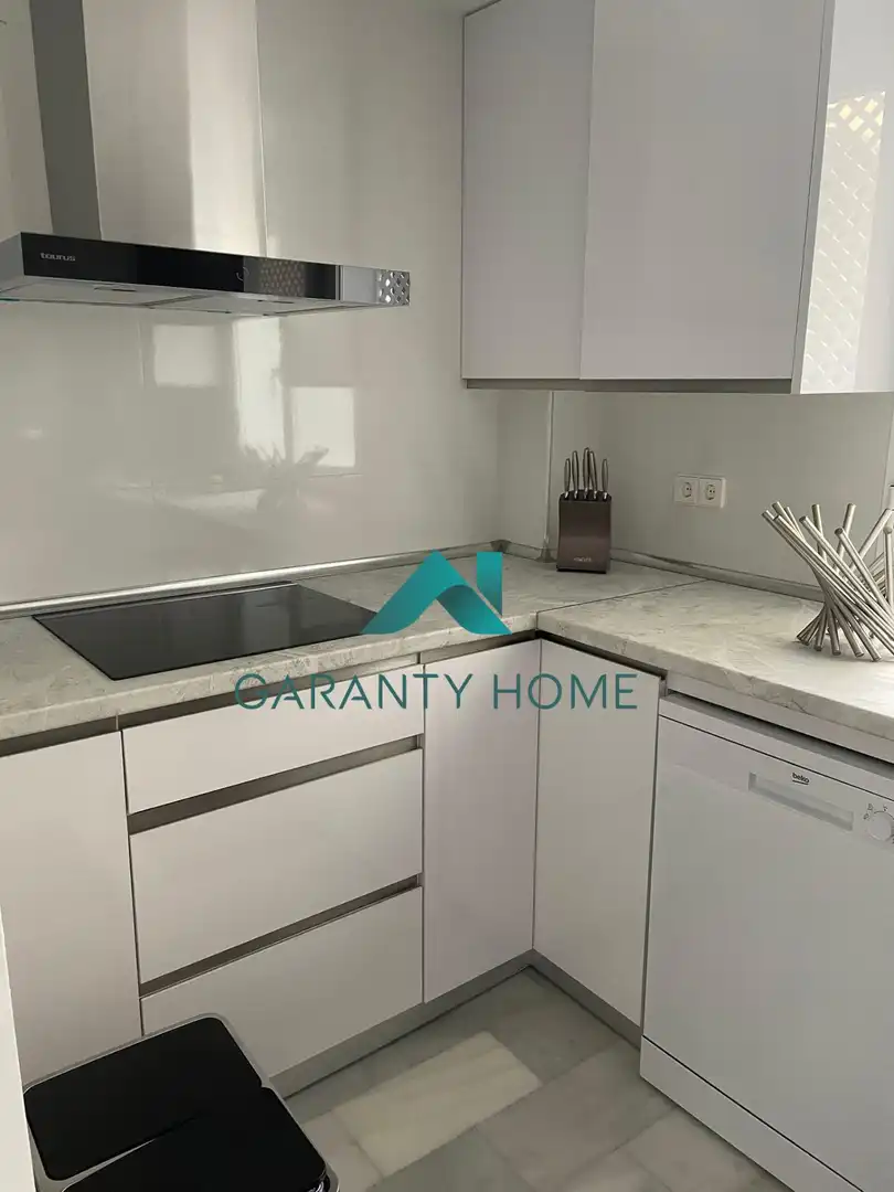 Kitchen of Flat for rent in Estepona  with Private garden, Terrace and Community pool