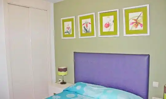 Bedroom of Apartments for rent in Villajoyosa / La Vila Joiosa  with Air Conditioner, Heating and Terrace