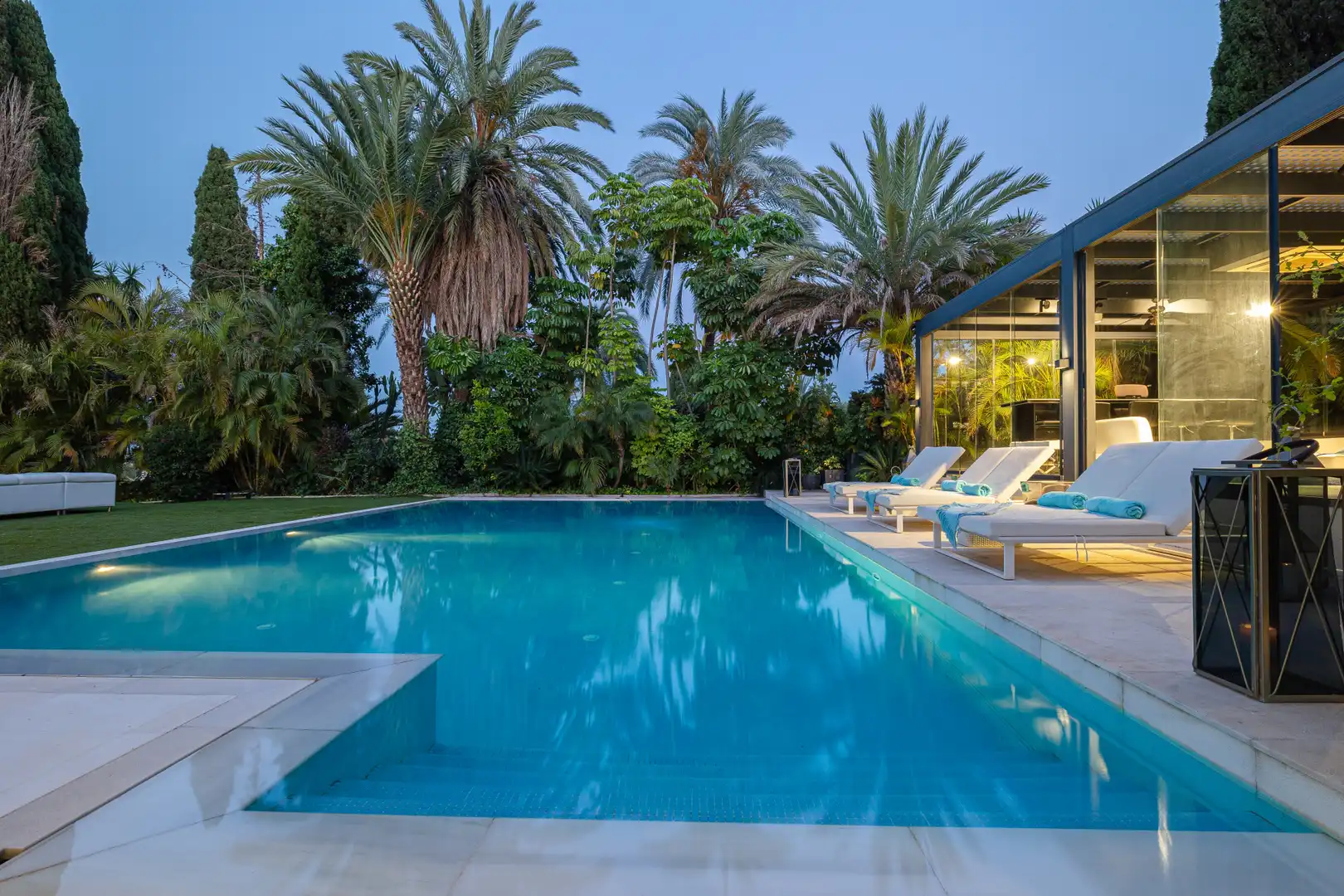 Piscina de Casa o xalet en venda en Nueva Andalucía
