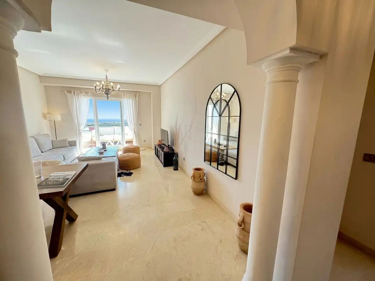 Sala de estar de Apartamento en venta en Manilva con Aire acondicionado, Calefacción y Terraza