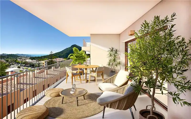 Terrace of Flat for sale in Capdepera  with Air Conditioner, Terrace and Community pool