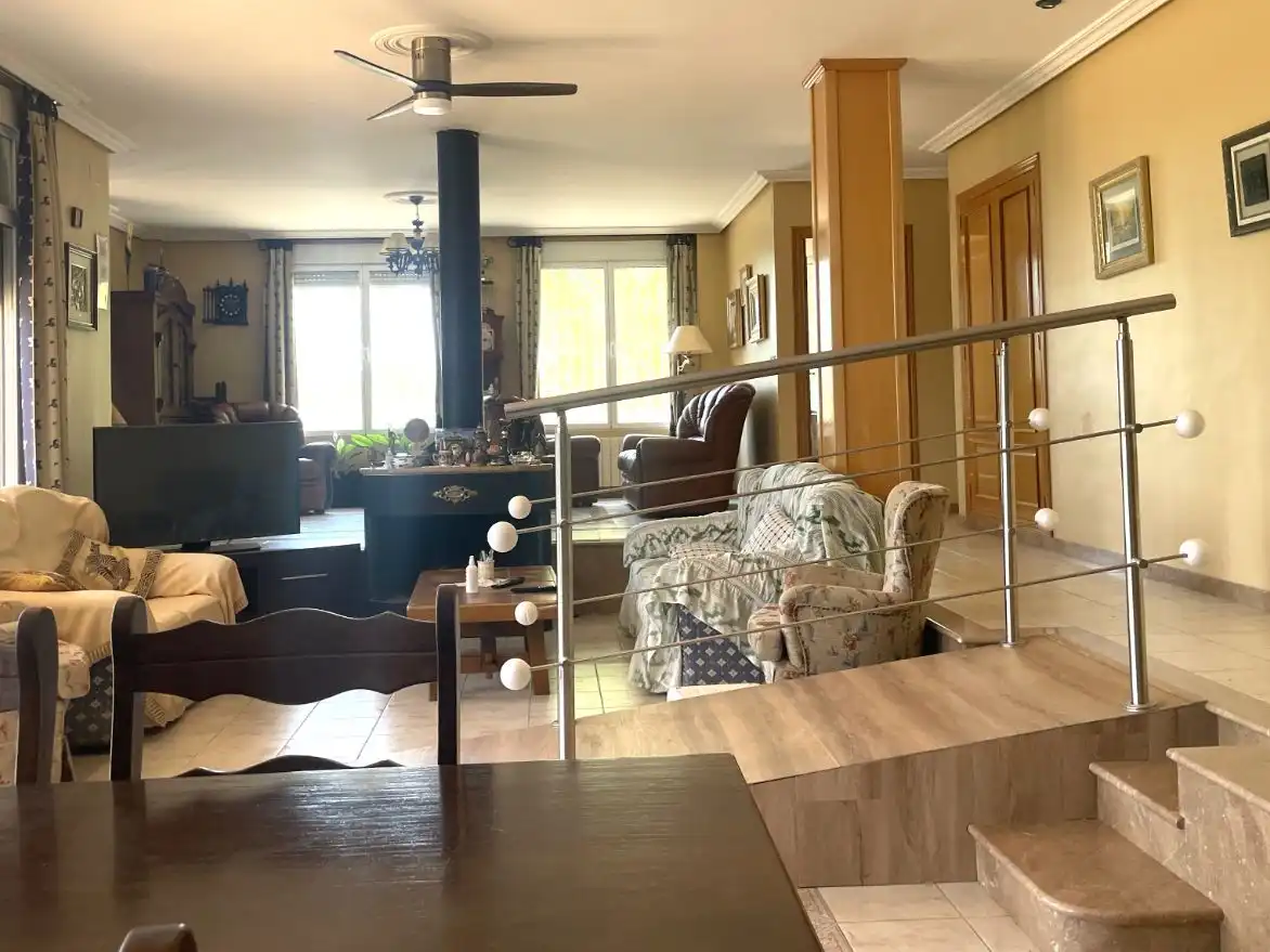 Sala d'estar de Casa o xalet en venda en Cocentaina amb Aire condicionat, Terrassa i Piscina