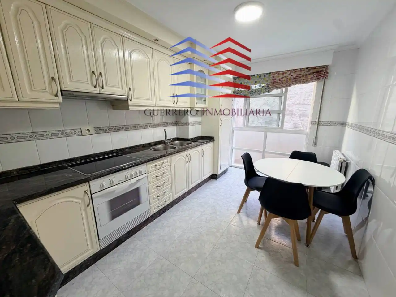 Kitchen of Flat for rent in Ourense Capital   with Heating, Terrace and Furnished