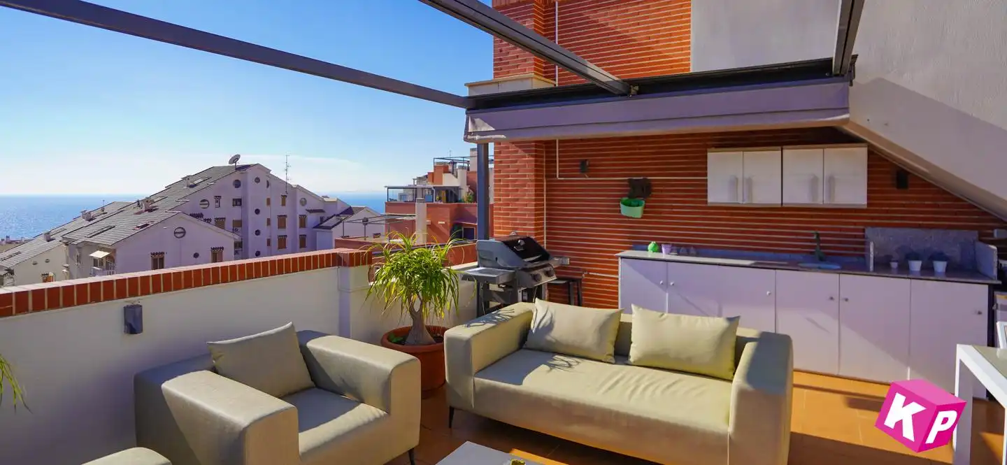 Terrasse von Wohnung zum Verkauf in Santa Pola mit Klimaanlage, Heizung und Terrasse