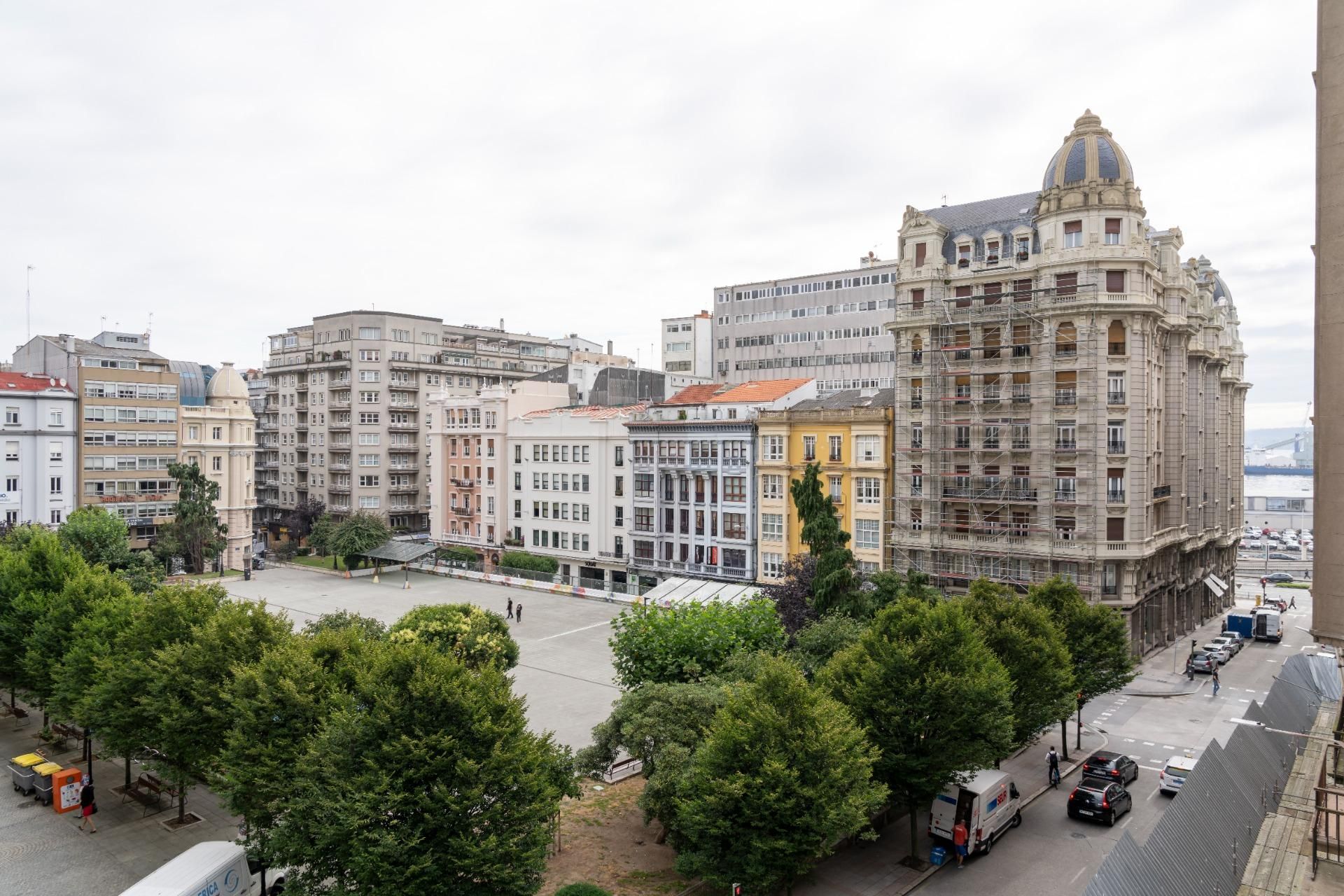 Exterior view of Flat for sale in A Coruña Capital   with Heating, Parquet flooring and Balcony