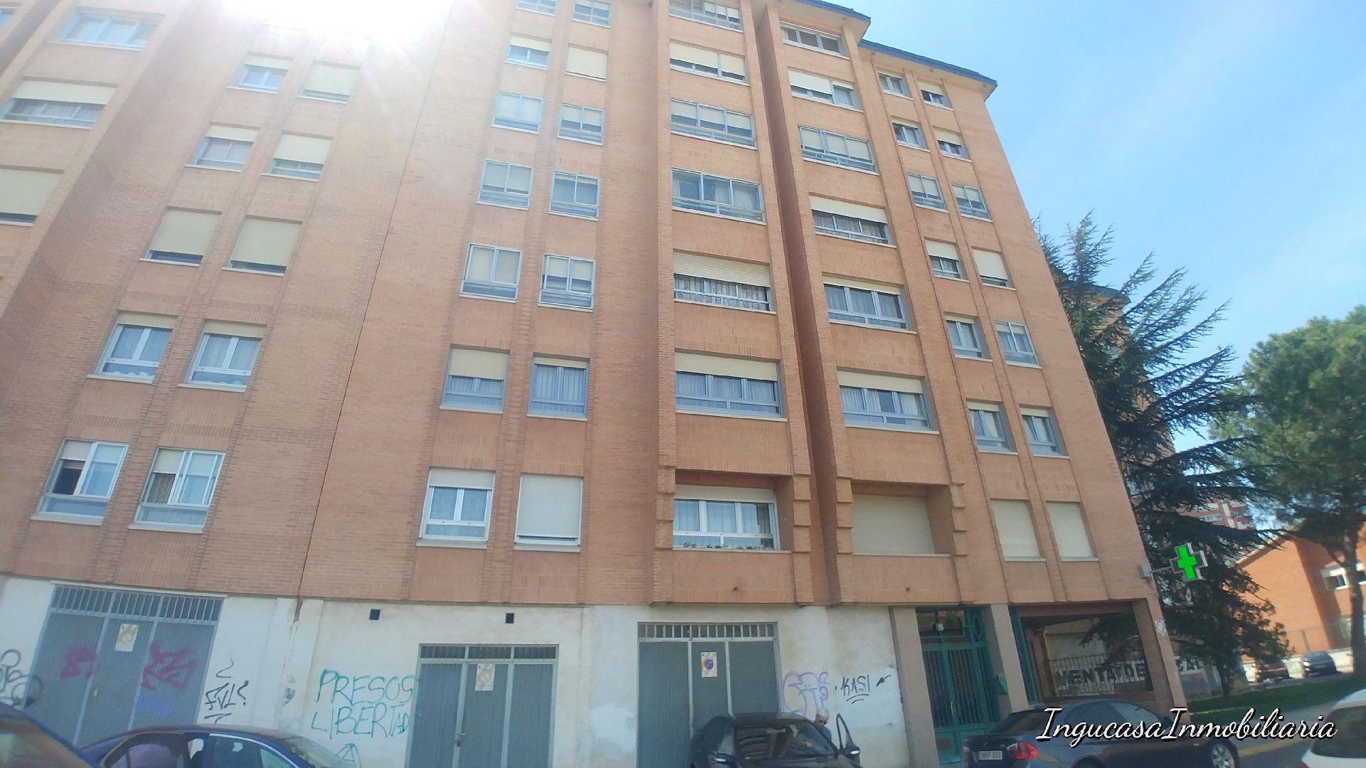 Exterior view of Flat to rent in Palencia Capital  with Heating, Terrace and Furnished