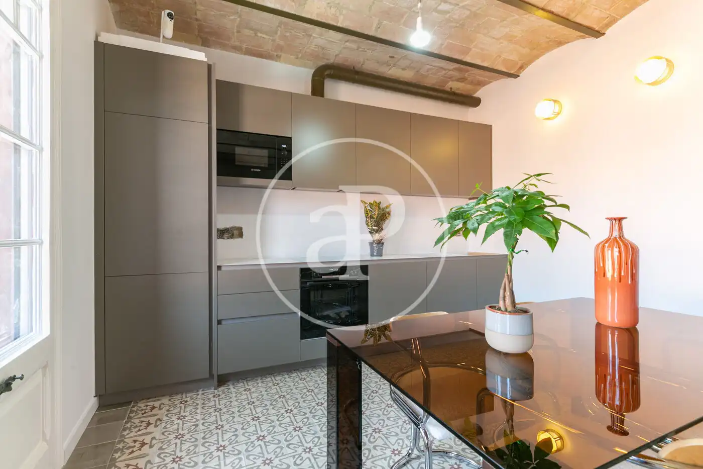 Kitchen of Flat for sale in Barcelona  with Air Conditioner, Heating and Balcony
