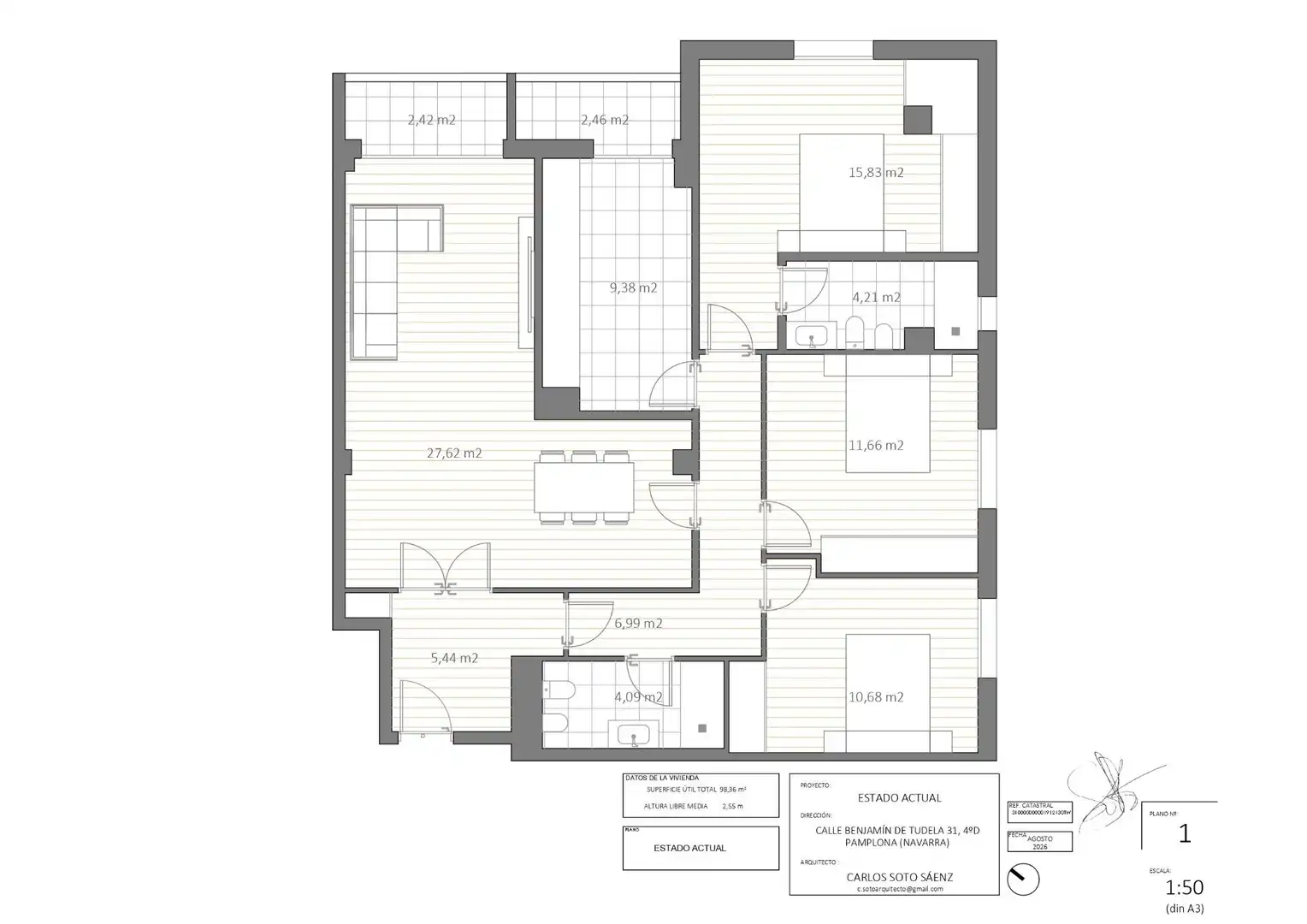Flat with terrace for sale in Calle de Benjamín de Tudela, imagen 25