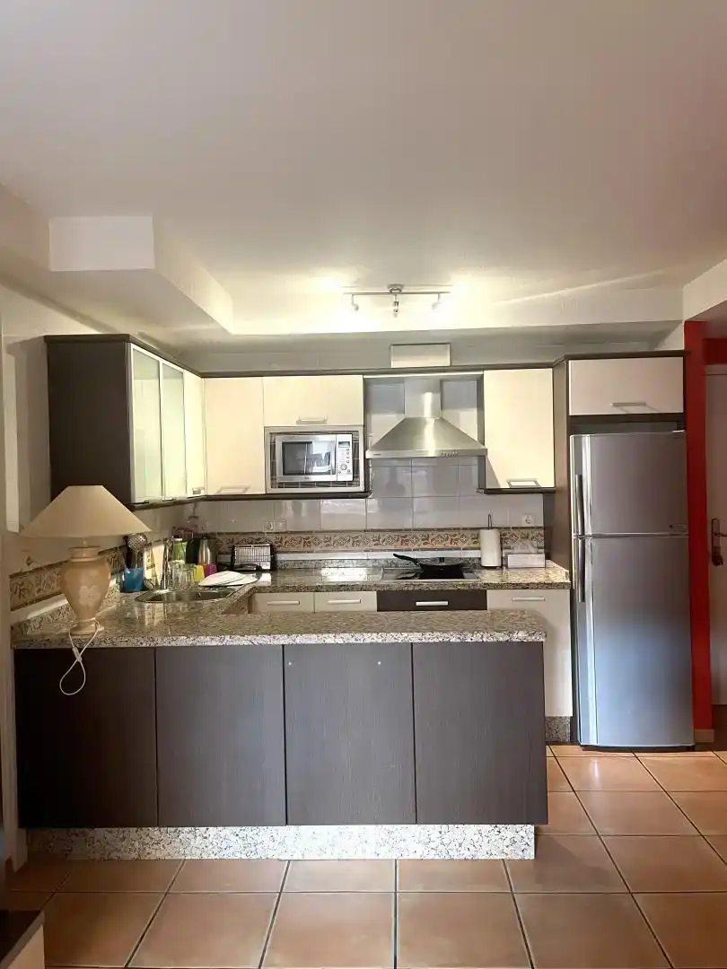 Kitchen of Flat for rent in Torrox  with Private garden, Swimming Pool and Furnished
