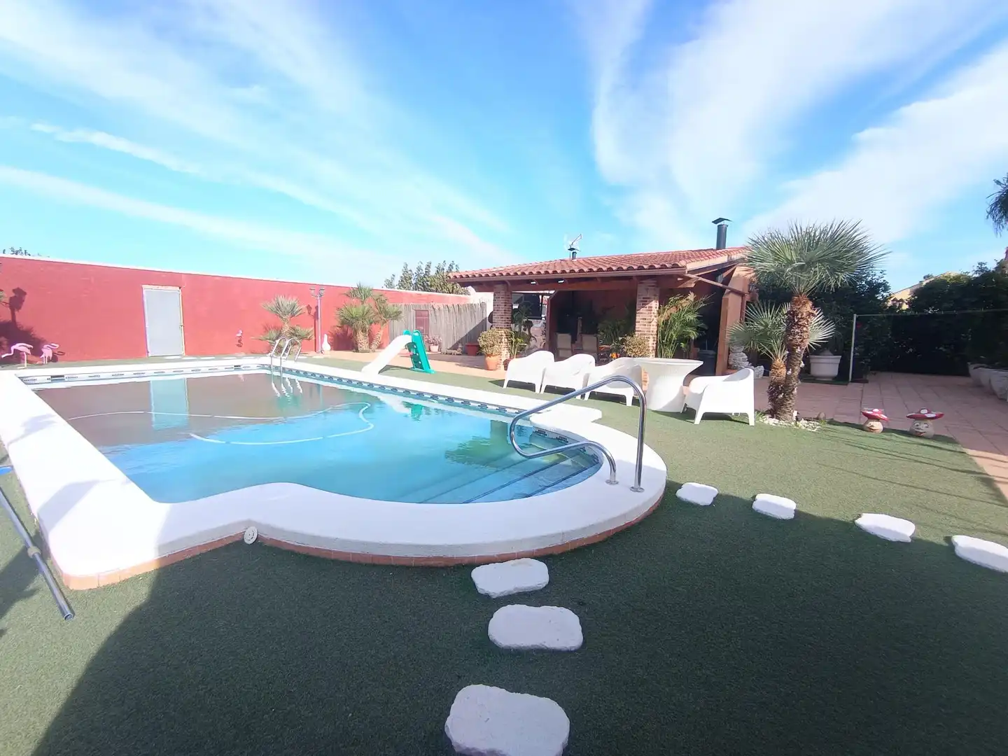 Piscina de Casa o xalet en venda en Murcia amb Aire condicionat, Calefacció i Jardí privat