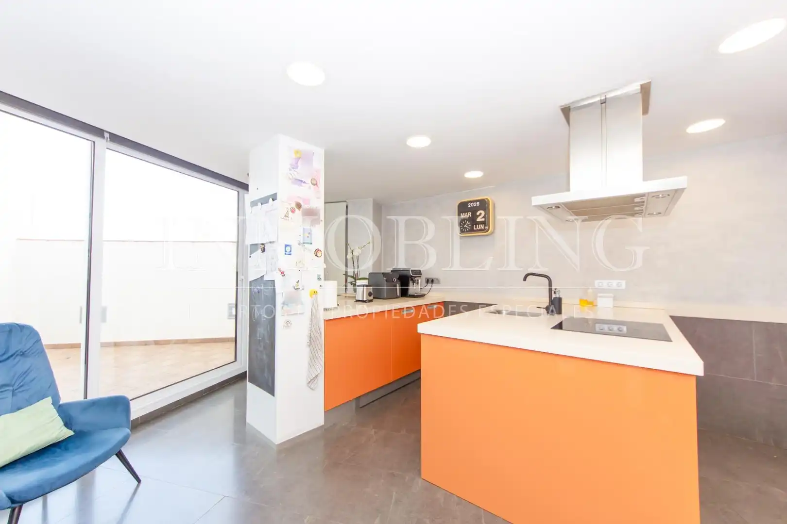 Küche von Wohnung zum Verkauf in Mataró mit Klimaanlage, Heizung und Parkett