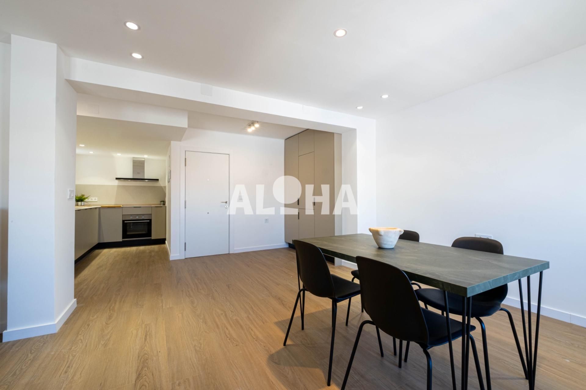 Dining room of Flat for rent in  Valencia Capital  with Air Conditioner and Furnished