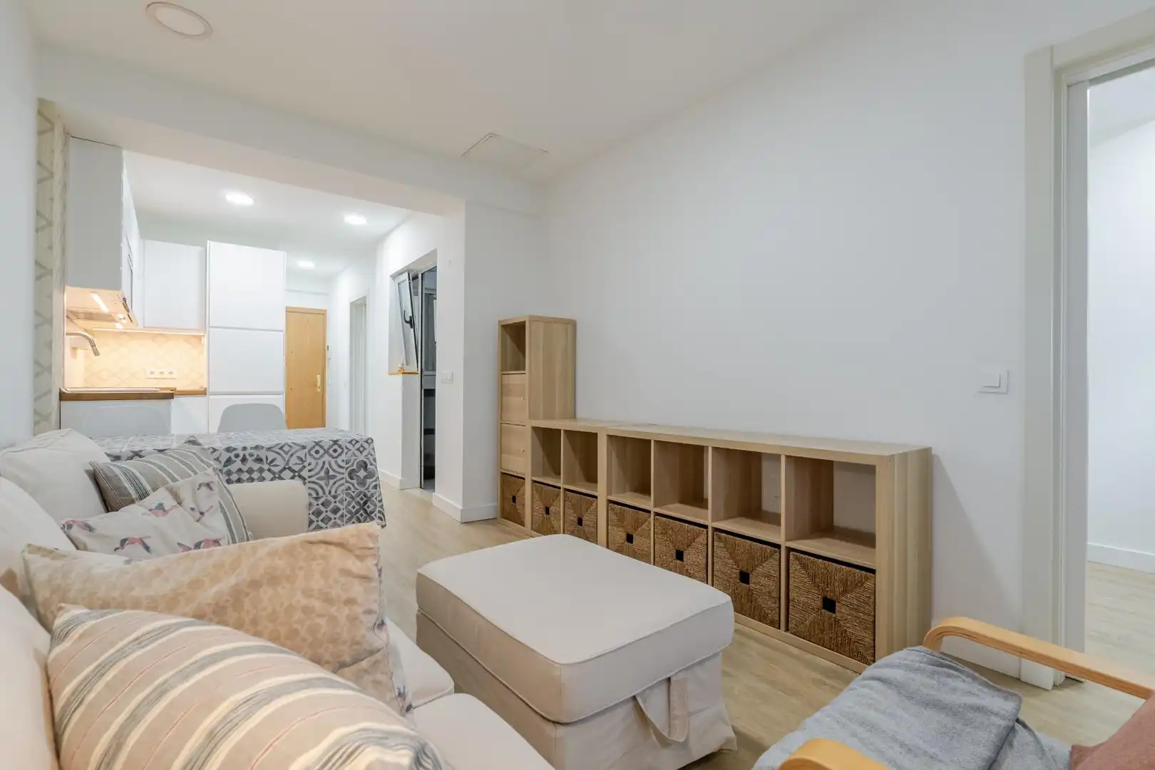Sala d'estar de Pis de lloguer en Las Palmas de Gran Canaria amb Moblat
