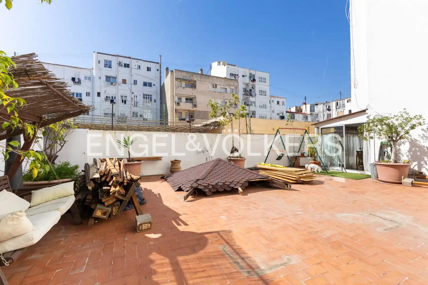 Terrasse von Wohnung zum Verkauf in Valencia mit Klimaanlage, Heizung und Parkett