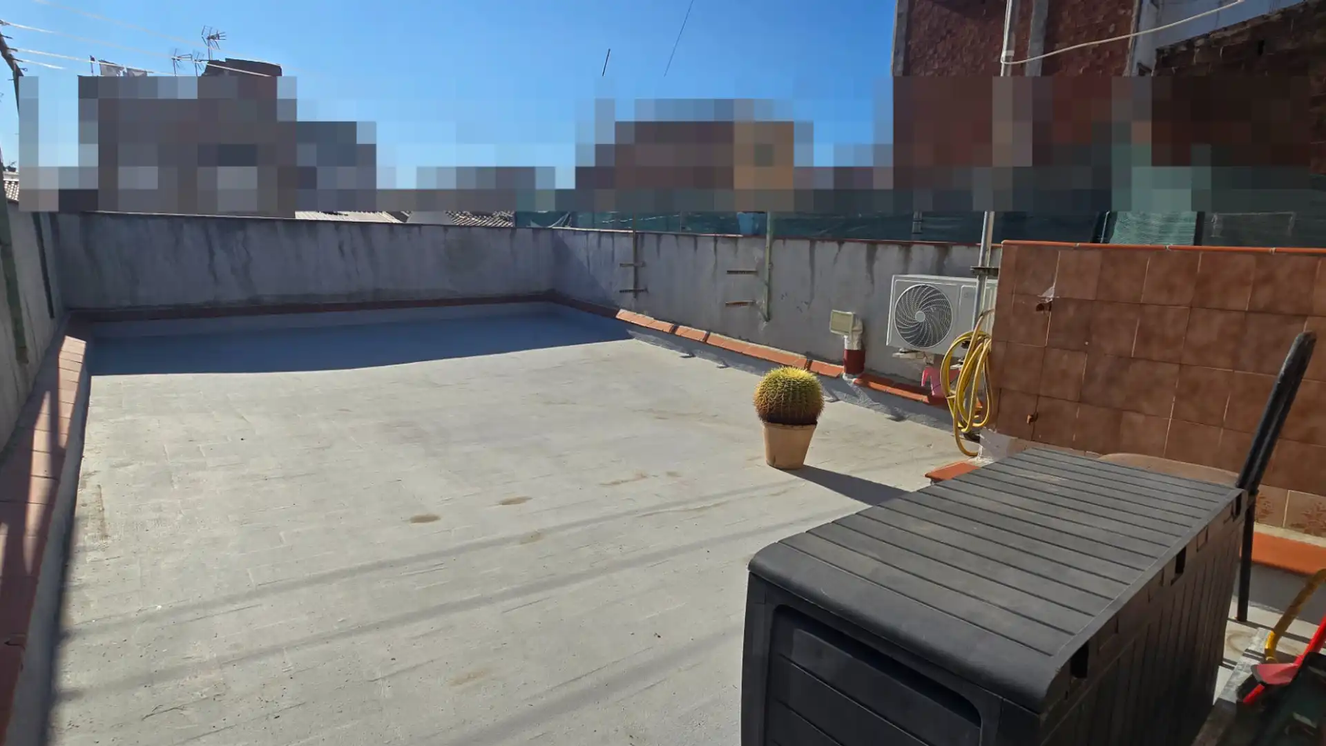 Terrace of Flat for sale in Sant Adrià de Besòs  with Air Conditioner, Heating and Parquet flooring