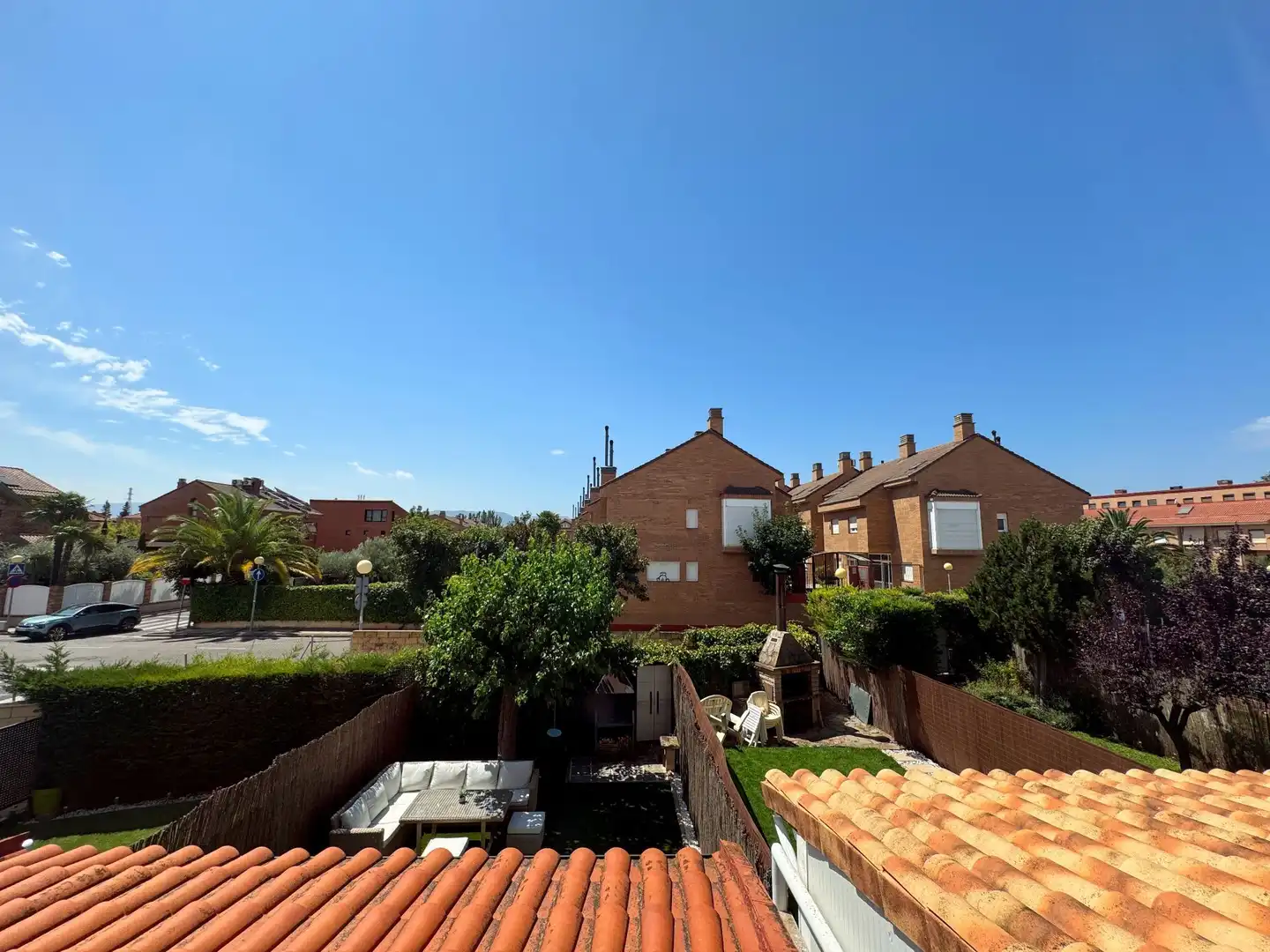 Jardín de Casa adosada en venta en Lardero con Aire acondicionado, Calefacción y Jardín privado