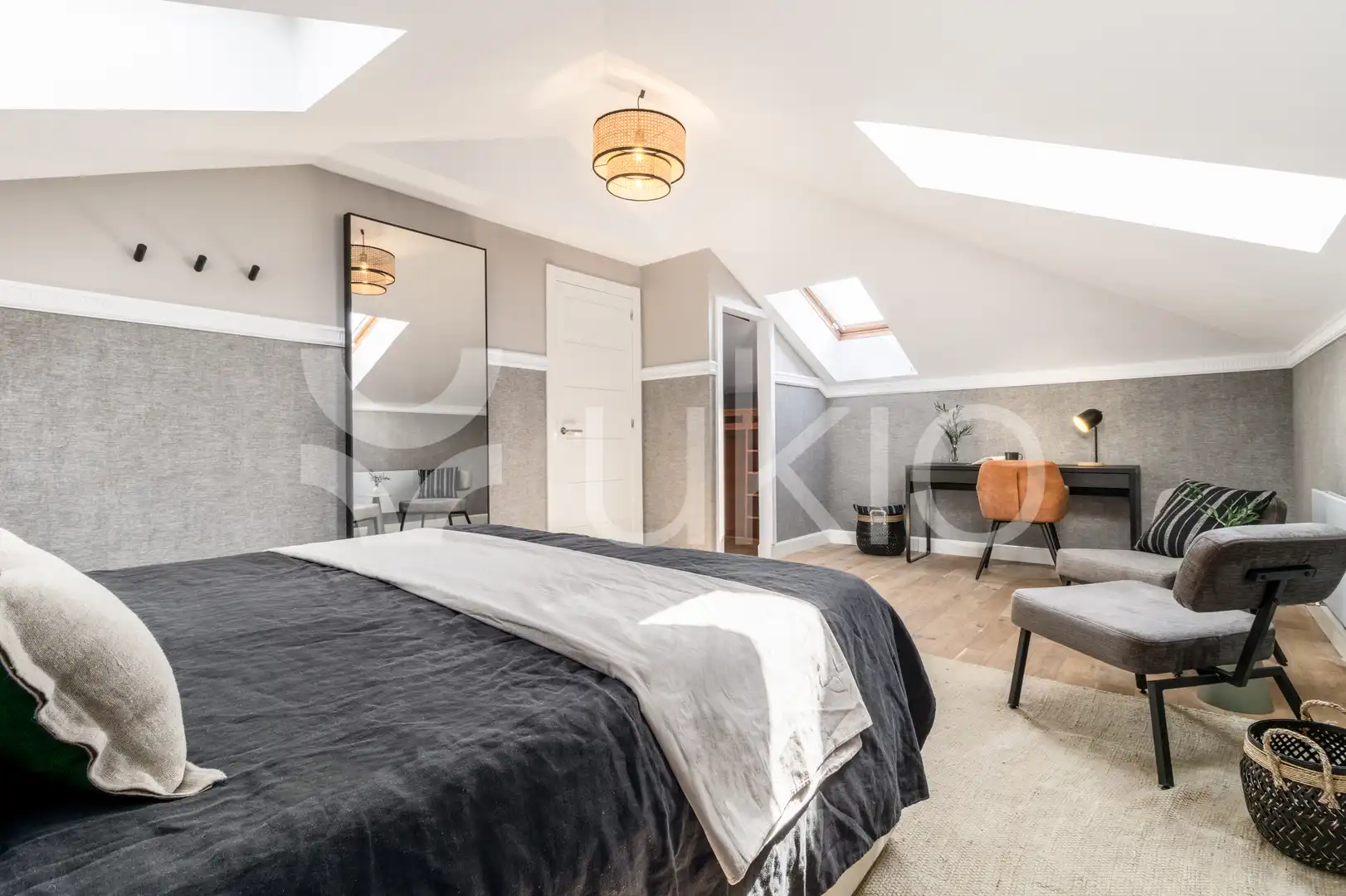 Bedroom of Duplexes for rent in Madrid  with Air Conditioner, Heating and Furnished